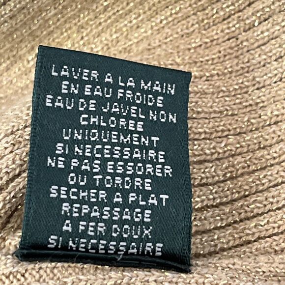 NWT RALPH LAUREN Gold Glitter Knit Long Sleeve Turtle Neck Sweater SIZE 3X - Picture 14 of 14